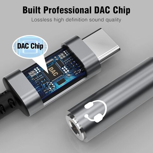 Thousover USB Type C to 3.5mm Female Headphone Jack Adapte in Kuwait