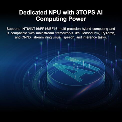 Orange Pi 4 Pro 4GB/6GB/8GB/12GB LPDDR5 Allwinner A733 3 Tops NPU 8-Core Single Board Computer with eMMC Socket, WiFi 6/Bluetooth 5.4, Development Board Run Ubuntu/Debian/Android (4GB) in Kuwait