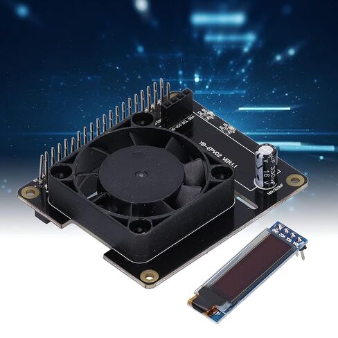 Temperature Control Module for, Power Expansion Board with Cooling Fan, LED Display Cooling Hat Board for Single Board Computers in Kuwait