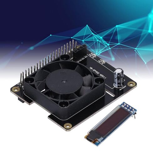Temperature Control Module for, Power Expansion Board with Cooling Fan, LED Display Cooling Hat Board for Single Board Computers in Kuwait