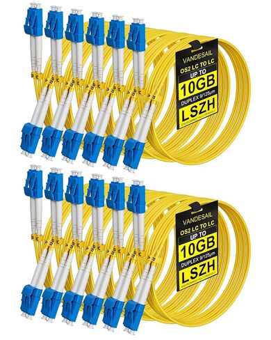 12 Pack 1M/3ft LC to LC Single Mode Fiber Patch Cable OS2 in Kuwait