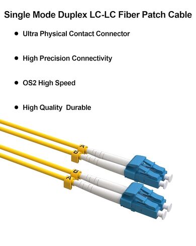 12 Pack 1M/3ft LC to LC Single Mode Fiber Patch Cable OS2 in Kuwait