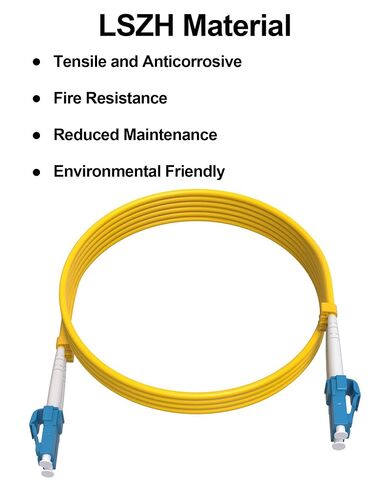 12 Pack 1M/3ft LC to LC Single Mode Fiber Patch Cable OS2 in Kuwait