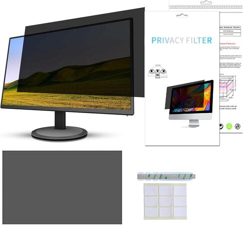 Laptop Privacy Screen - Anti-Glare, 11.6-27 Inch Anti-Scratch Privacy Screen Laptop (Color : PET, Size : 11.6inch/25.6x14.4CM) in Kuwait