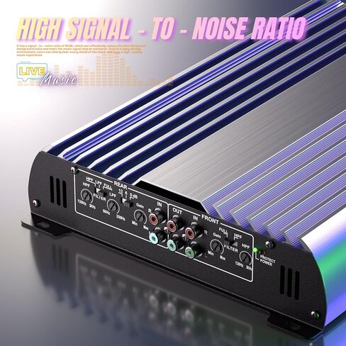 4 Channel Car Audio Amplifier Class A/B 3200W Bridgeable Car Stereo Amp in Kuwait