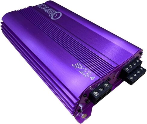 DOWN4SOUND JP234 Purple | 2000W 4-Channel Class D Car Audio Amplifier, 234W x 4 @ 14.4V - 4 ohms, 334W x 4 @ 14.4V - 2 ohms, Multi-Speaker System in Kuwait