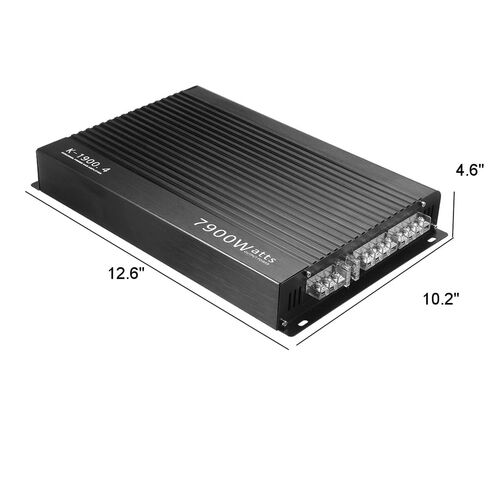 Shkalacar 4 Channel Car Stereo Amplifier - 7900W Car Amplifier Stereo Power Amp Audio High Power Amp. Four-Way 12.0V Car Stereo Power Amplifier Class A/B in Saudi Arabia