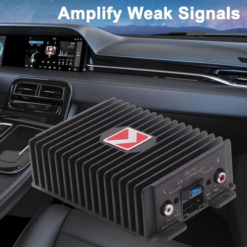 Shkalacar 4-Channel Car Amplifier 80Wx4 Digital Sound Processor DSP Car Audio Booster for Car Player System Car Audio Amplifier with Pure Copper Transformer Aluminum Alloy Body in Saudi Arabia