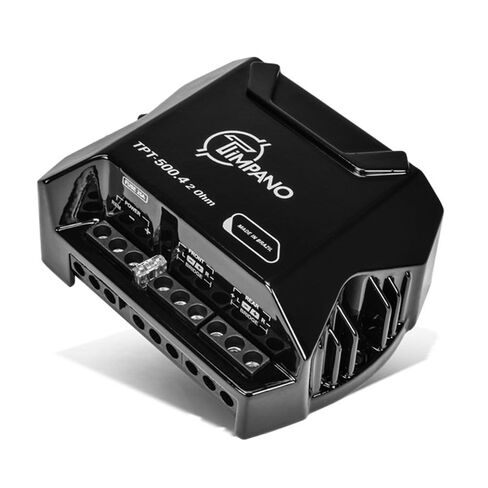 Timpano 4 Channel Car Amplifier + 8 Gauge Wiring Kit Bundle – TPT-500.4 Full Range Class D 4x125W Amp with TPT-AMPKIT8 RED 1000W Install Kit, Compact Power Combo in Saudi Arabia