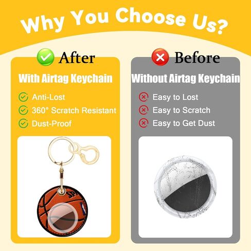 Leather Keychain for Airtag, Cute Protective Keychain Holder Compatible with Apple Air Tag,GPS Case Cover for Keys(Basketball) in Saudi Arabia