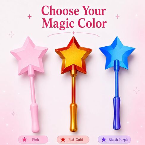 Credit Card Wand Tap to Pay, Magical Star Payment Wand with Snug Card Holder, Contactless Fairy Wand for Drive Thru, Self Checkout & Fun Gifts (Pink) in Saudi Arabia