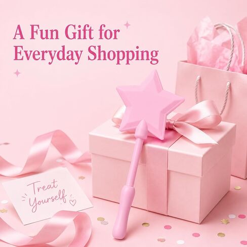 Credit Card Wand Tap to Pay, Magical Star Payment Wand with Snug Card Holder, Contactless Fairy Wand for Drive Thru, Self Checkout & Fun Gifts (Pink) in Saudi Arabia