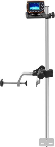 Fish Finder Mount, Universal Transducer Bracket Portable Transducer Mount Bracket Adjustable Fish Finder Bracket Aluminum Alloy Transducer Pole Mount for Various Large Medium Small Fishing Boats in Kuwait