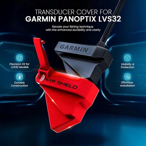 Transducer Cover Compatible with Garmin Panoptix LVS32 (Red) in Kuwait
