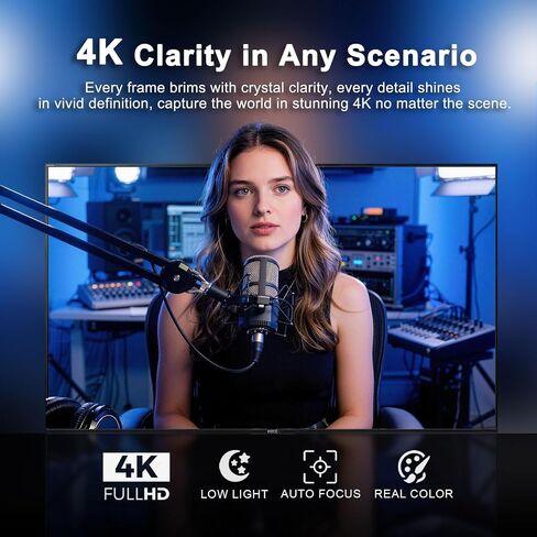 AVKANS 4K 20X PTZ Camera with PTZ Joystick Controller Kits, with HDMI SDI NDI HX3 and AI Tracking Features in Kuwait