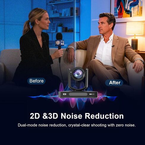 AVKANS 4K 20X PTZ Camera with PTZ Joystick Controller Kits, with HDMI SDI NDI HX3 and AI Tracking Features in Kuwait