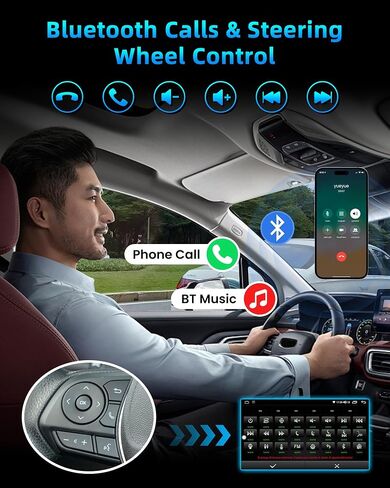 [4Core 64G ROM] Car Radio for Dodge Journey 2011-2019: 9" 1280x800 HD Touchscreen Stereo with Wireless Carplay Android Auto GPS Navigation Bluetooth 5G WiFi FM RDS DSP EQ SWC, Free Backup Camera in Kuwait