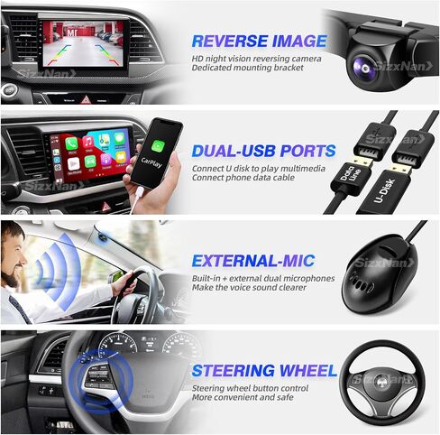 for Elantra 2016 2017 2018 Radio Stereo Wireless Carplay Auto in Saudi Arabia