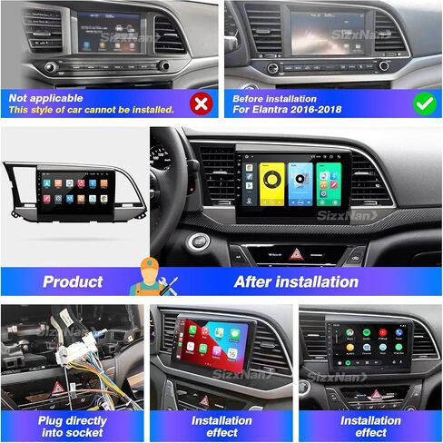 for Elantra 2016 2017 2018 Radio Stereo Wireless Carplay Auto in Saudi Arabia