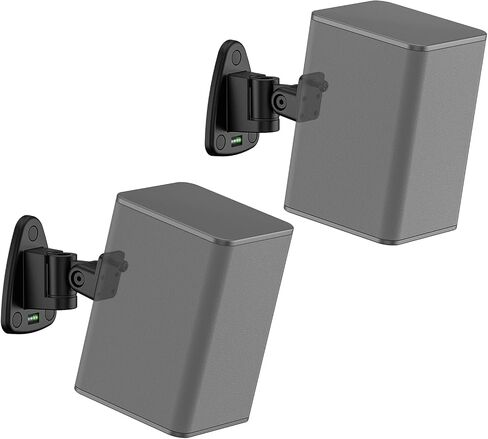 Adjustable Speaker Wall Mounts Pair for LG Speakers, Heavy Duty Brackets for LG Rear Wireless Surround Speakers S90TR, SPQ8-S, SPT8-S, SPK8-S, 578S1-S, S78S2-S, S65S3-S, S55TR WR Keyhole&Thread Hole in Kuwait