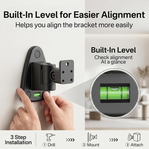 tiebutie Heavy-Duty Speaker Wall Mounts for Roku Wireless Speaker Mount - Tilt & Swivel Adjustable Speaker Mounting Brackets for Roku Speaker Wall Mount, 2 Pack in Kuwait