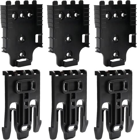 3PCS QLS Quick Locking System Kit,Tactical Receiver Plate and Locking Fork for Duty Holster, Drop Leg Mid-Ride Holster Mount Platform -POM Polymer in Kuwait