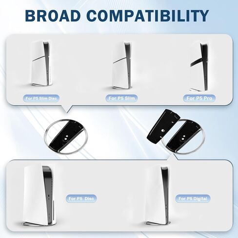 VGBUS Vertical Stand for PS5 Console PlayStation 5 Slim Console Base Accessories for PS5 Pro PlayStation 5 Disc and Slim Digital in Kuwait