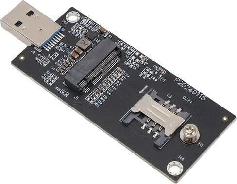 Network Adapter Card High Speed 4G 5G WWAN Module Adapter for Laptop Desktop Sturdy PCB Construction 30x42Mm SIM Card Slot (2 Antennas) in Kuwait