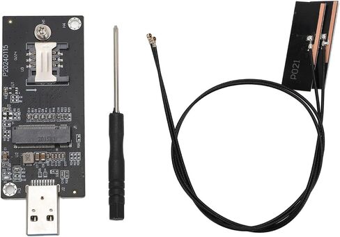 Network Adapter Card High Speed 4G 5G WWAN Module Adapter for Laptop Desktop Sturdy PCB Construction 30x42Mm SIM Card Slot (2 Antennas) in Kuwait
