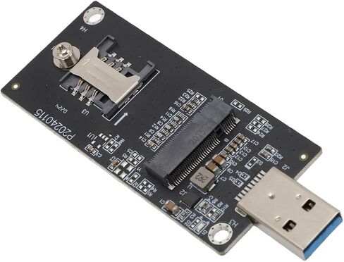 Network Adapter Card High Speed 4G 5G WWAN Module Adapter for Laptop Desktop Sturdy PCB Construction 30x42Mm SIM Card Slot (2 Antennas) in Kuwait