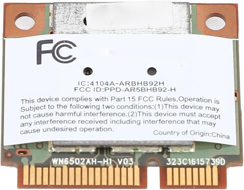 Wireless Network Card Adapter Compact Fast 300Mbps Dual Band for Computers Laptops Mini PCIe Interface in Kuwait
