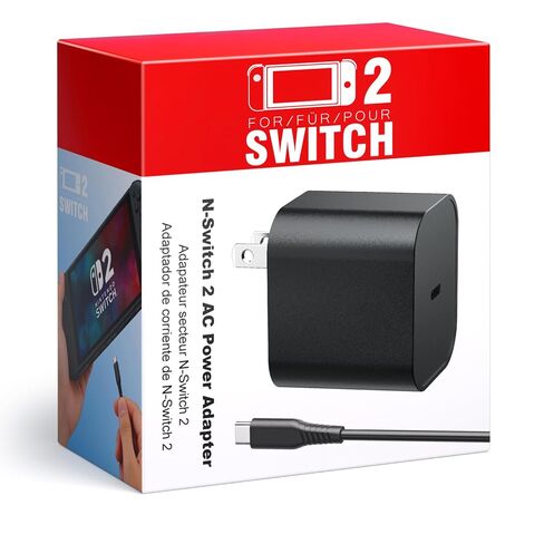Switch 2 Charger 60W PD 3.0 Fast Charging for Nintendo Switch 2, Steam Deck, Asus Rog Ally with 5FT USB C to C Cable Power Supply Ac Adapter for Lenovo, Dell, Samsung Laptops, Smart Phone, Tablet in Kuwait