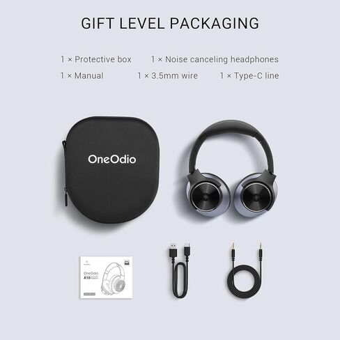 OneOdio Focus A10 Wireless Active Noise Cancelling Headphones, Multipoint in Kuwait