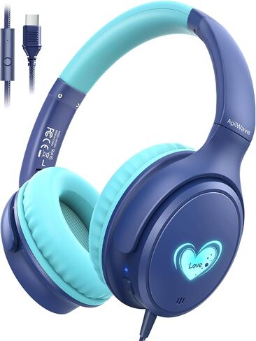 Active Noise Cancelling Headphones, USB C Headphone Wired Over Ear with Mic in Saudi Arabia