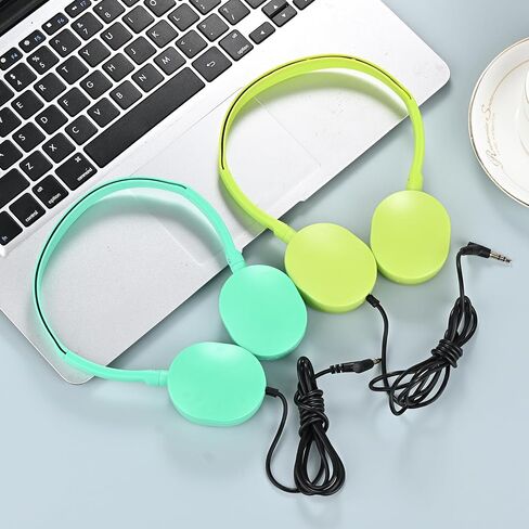 Kids Headphones Bulk 6 Pack for for Students School Classroom, Wholesale Multi Colored Wired On Ear Headset for Boys Girls Children Toddler Teens and Adults (6 Colors) in Kuwait