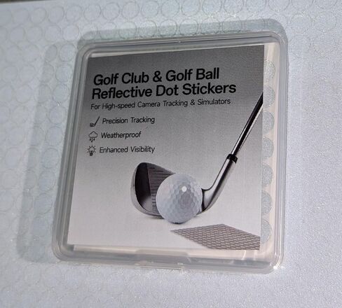 LiteMark Golf Club and Golf Ball White Reflective Dot Stickers, 3M Weatherproof Decals for Foresight GCQuad, GC3, GC2 and HMT High Speed Photometric Camera Detection (800 Pack - 4.2mm) in Kuwait