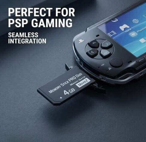 New 4GB Memory Stick Pro Duo MARK2 – Universal Compatibility for PSP1000/2000/3000, Cyber-Shot DSC, DSLR & Handycam in Kuwait