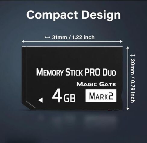 New 4GB Memory Stick Pro Duo MARK2 – Universal Compatibility for PSP1000/2000/3000, Cyber-Shot DSC, DSLR & Handycam in Kuwait