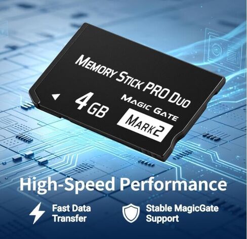 New 4GB Memory Stick Pro Duo MARK2 – Universal Compatibility for PSP1000/2000/3000, Cyber-Shot DSC, DSLR & Handycam in Kuwait
