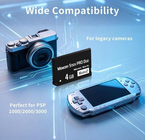 New 4GB Memory Stick Pro Duo MARK2 – Universal Compatibility for PSP1000/2000/3000, Cyber-Shot DSC, DSLR & Handycam in Kuwait
