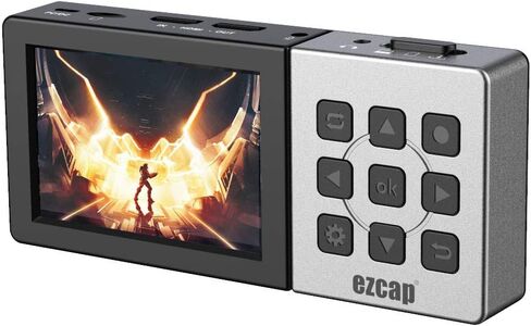 Ezcap273 273A HD 1080P 60fps AV HDMI Audio Video Capture Card Game Recorder Recording Box to TF Card Can Playback Mic in Input (Ezcap273) in Kuwait