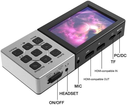 Ezcap273 273A HD 1080P 60fps AV HDMI Audio Video Capture Card Game Recorder Recording Box to TF Card Can Playback Mic in Input (Ezcap273) in Kuwait