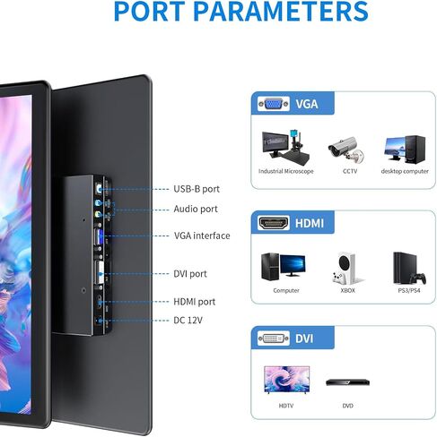 15.6 Inch IPS Touchscreen Portable Monitor, FHD 1920 x 1080 in Kuwait