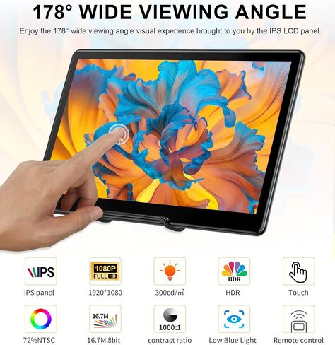 15.6 Inch IPS Touchscreen Portable Monitor, FHD 1920 x 1080 in Kuwait