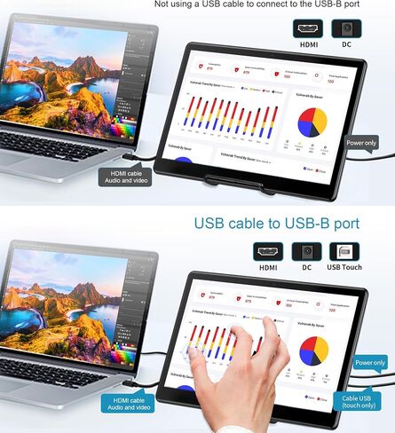 15.6 Inch IPS Touchscreen Portable Monitor, FHD 1920 x 1080 in Kuwait