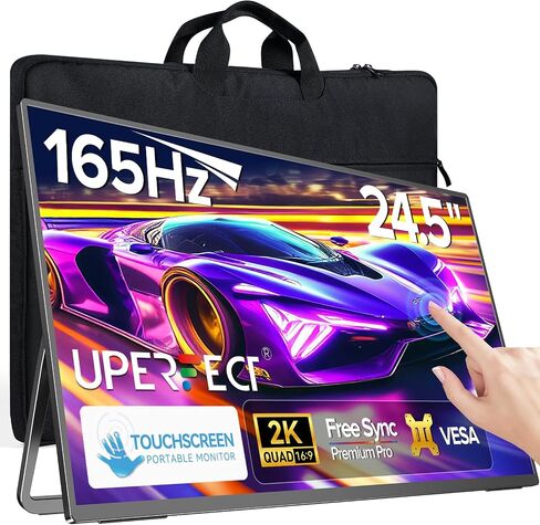 UPERFECT Portable Monitor Touchscreen 24" 120Hz 1080P 125% sRGB 400Nits in Kuwait
