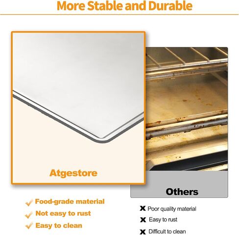 Upgraded Crumb Tray SP101 SP100 Replacement Parts for Ninja Foodi Crumb Tray 304 Stainless Steel Ninja Digital Filp Air Fryer Tray SP080 FT102CO 100SG100 Toaster Oven Removable Bottom Drip Catcher Pan in Kuwait