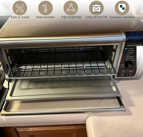 Upgraded Crumb Tray SP101 SP100 Replacement Parts for Ninja Foodi Crumb Tray 304 Stainless Steel Ninja Digital Filp Air Fryer Tray SP080 FT102CO 100SG100 Toaster Oven Removable Bottom Drip Catcher Pan in Kuwait