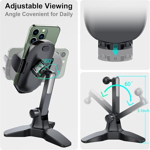 OQTIQ Cell Phone Stand for Desk, Phone Stand for iPhone Android Phones in Kuwait