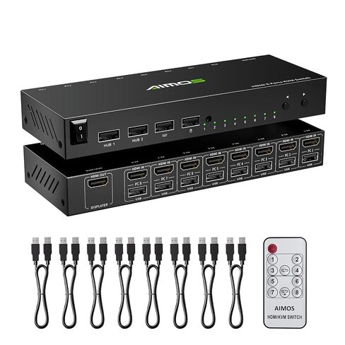 8 Port KVM Switch HDMI 4K@30Hz, USB2.0 HDMI KVM Switches for 8 Computers in Kuwait